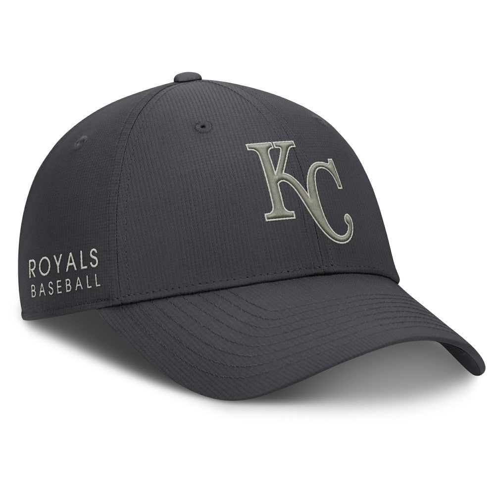 Kansas City Royals Nike Club Dri-FIT Adjustable Hat - Anthracite Hats
