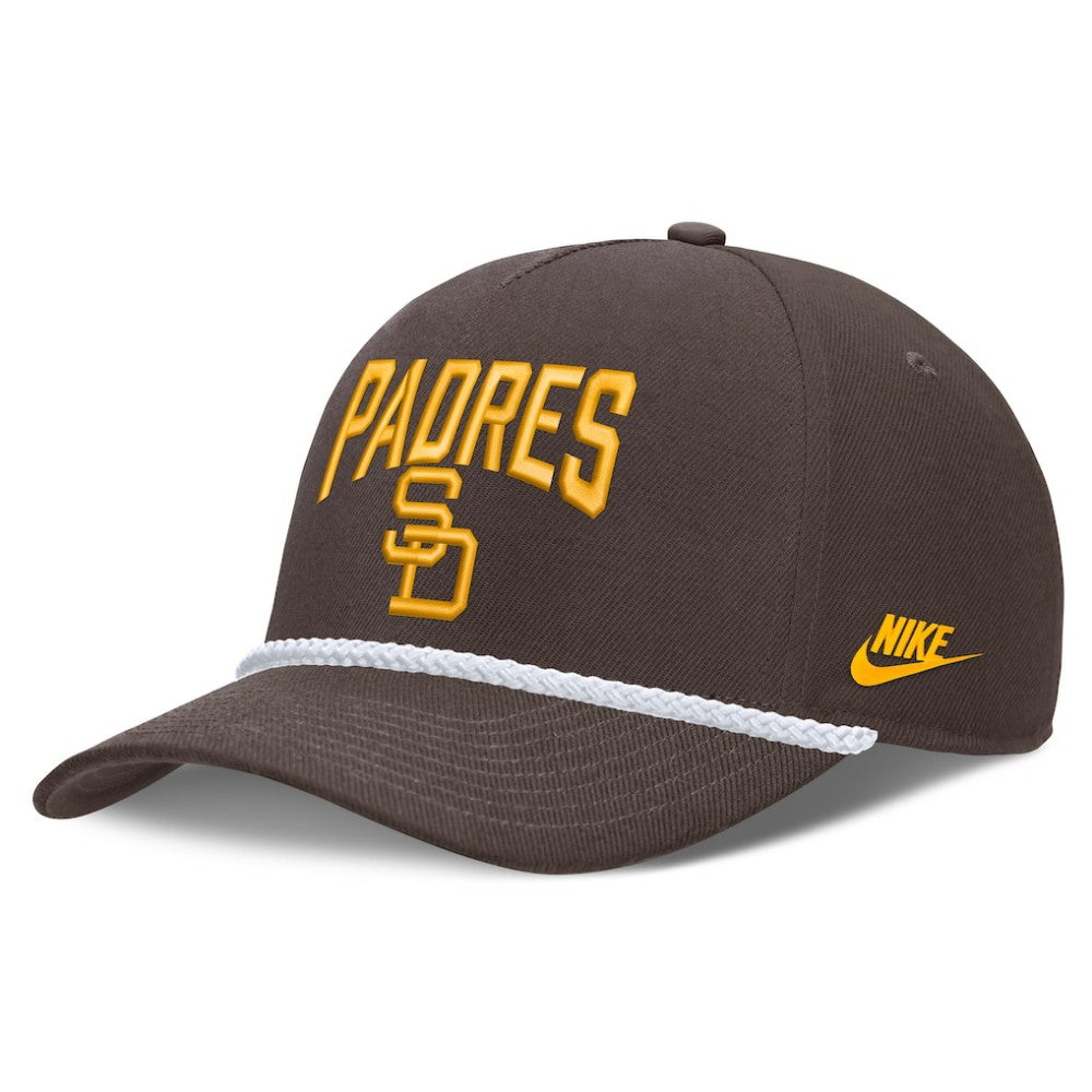 San Diego Padres Nike Cooperstown Rise Adjustable Hat - Brown Hats