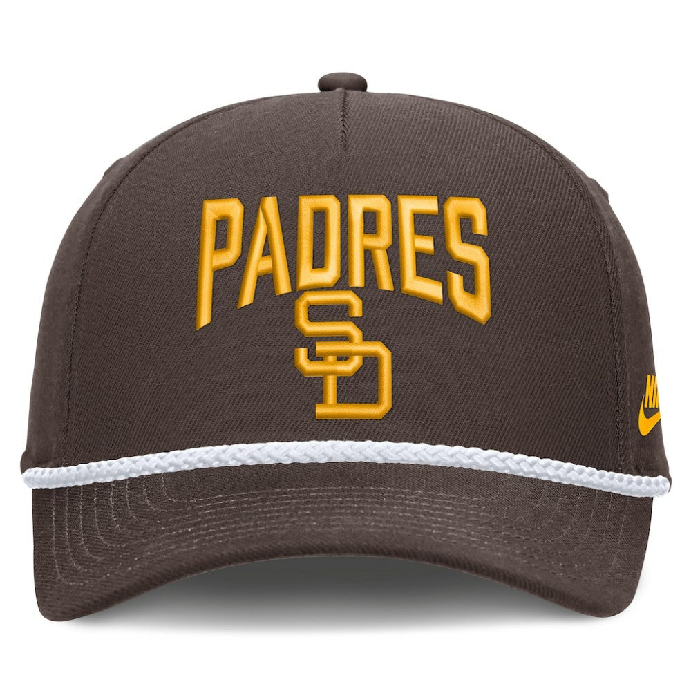 San Diego Padres Nike Cooperstown Rise Adjustable Hat - Brown Hats