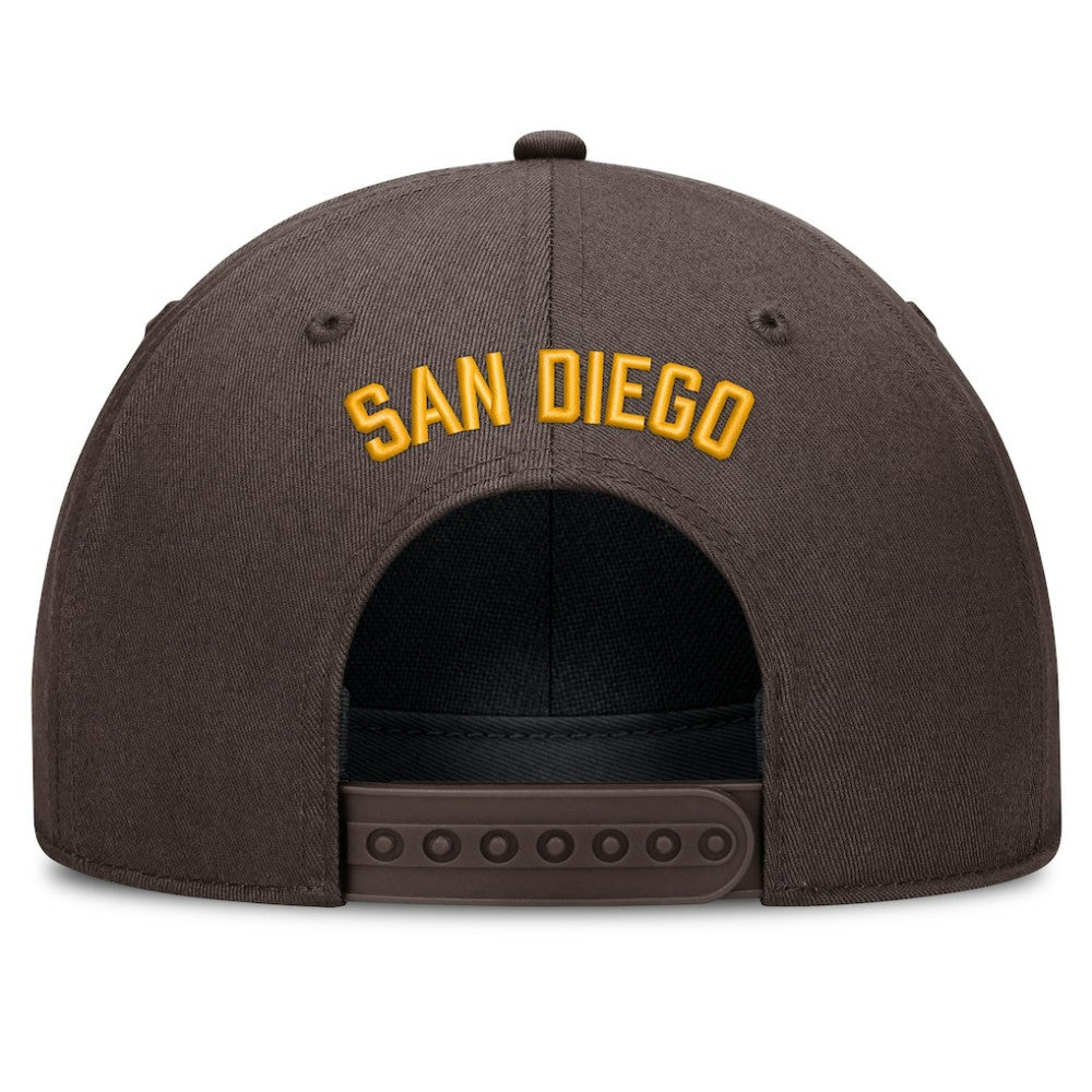 San Diego Padres Nike Cooperstown Rise Adjustable Hat - Brown Hats