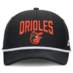 Baltimore Orioles Nike Cooperstown Rise Adjustable Hat - Black Hats