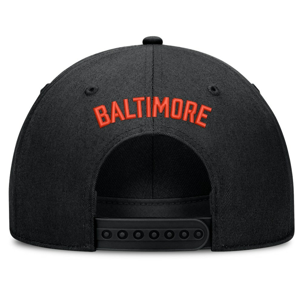 Baltimore Orioles Nike Cooperstown Rise Adjustable Hat - Black Hats