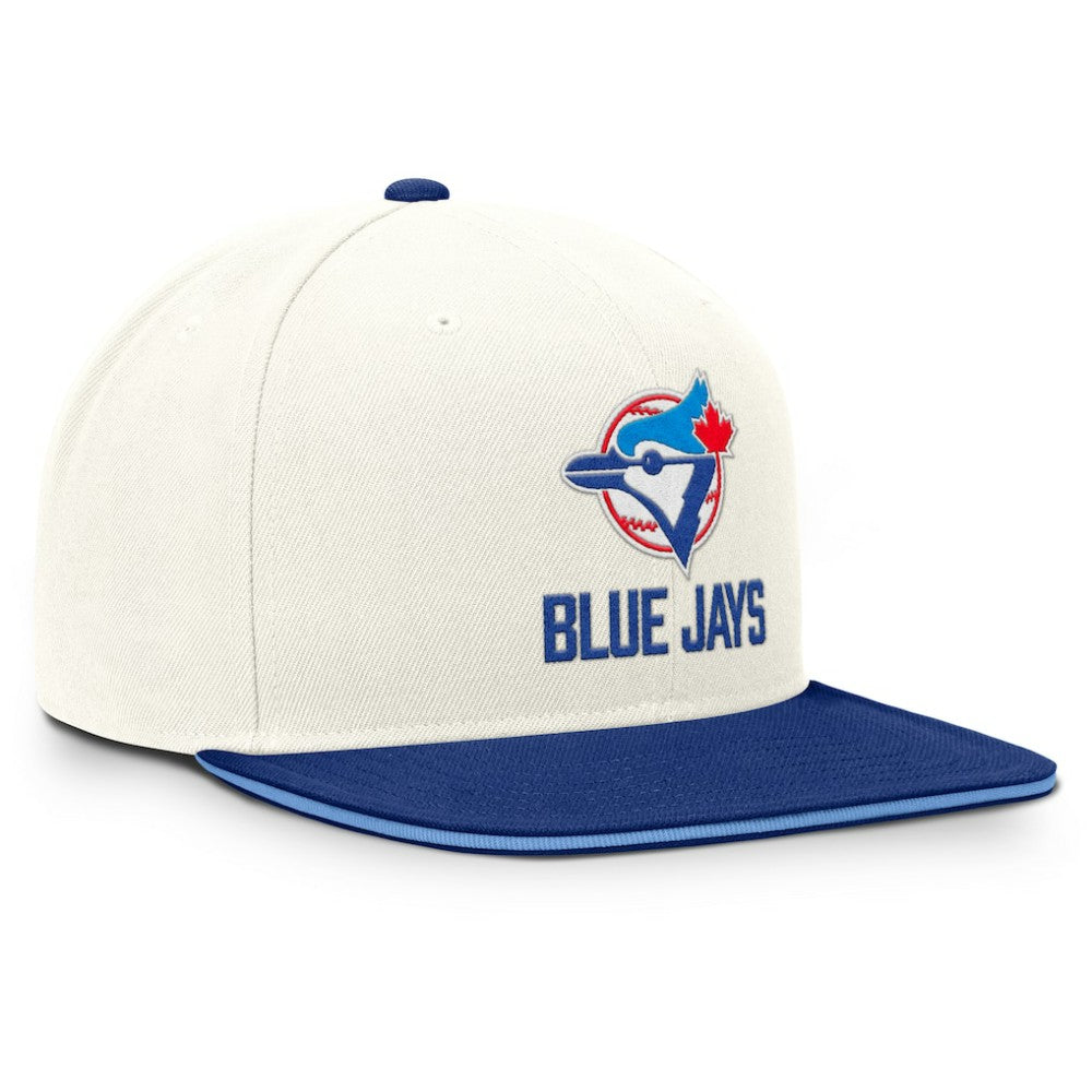 Toronto Blue Jays Nike Cooperstown Pro Dri-FIT Snapback Hat - Cream/Royal Hats