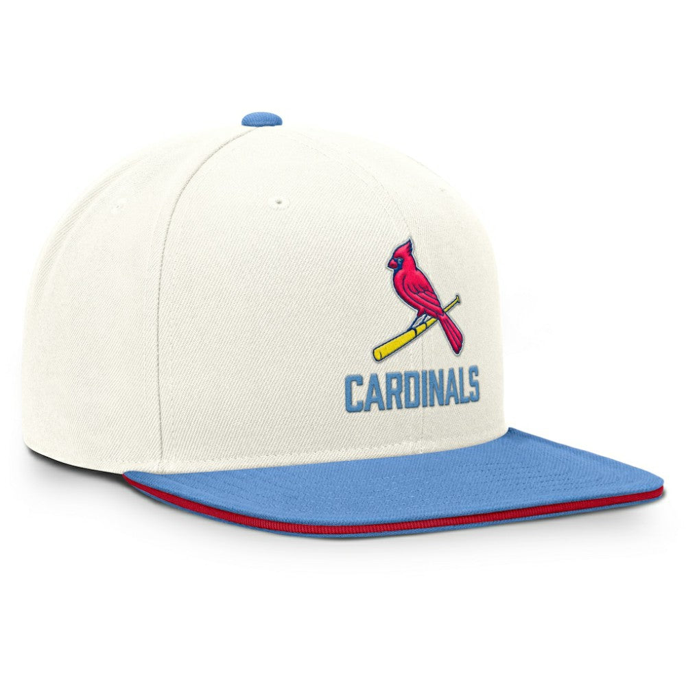 St. Louis Cardinals Nike Cooperstown Pro Dri-FIT Snapback Hat - Cream/Light Blue Hats