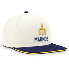Seattle Mariners Nike Cooperstown Pro Dri-FIT Snapback Hat - Cream/Navy Hats