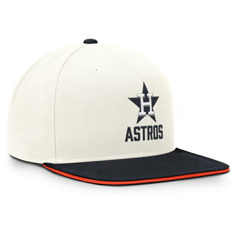 Houston Astros Nike Cooperstown Pro Dri-FIT Snapback Hat - Cream/Navy Hats