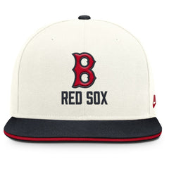 Boston Red Sox Nike Cooperstown Pro Dri-FIT Snapback Hat - Cream/Navy Hats