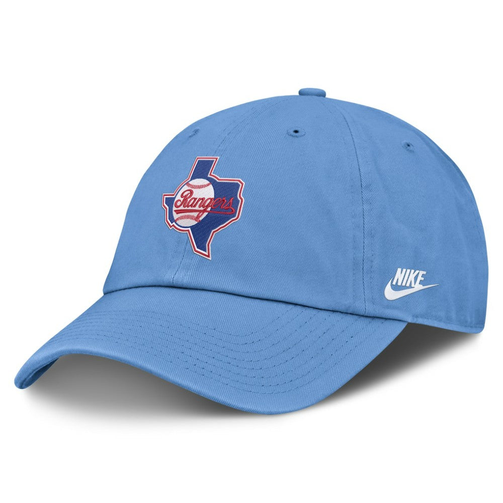 Texas Rangers Nike Cooperstown Club Adjustable Hat - Light Blue Hats