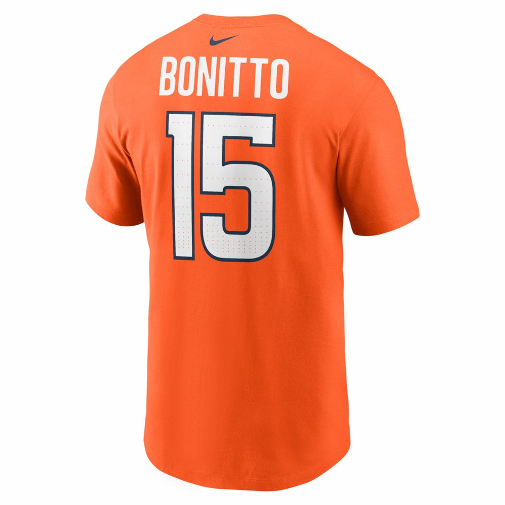 Nik Bonitto Denver Broncos Player Name & Number T-Shirt - Orange T-shirts