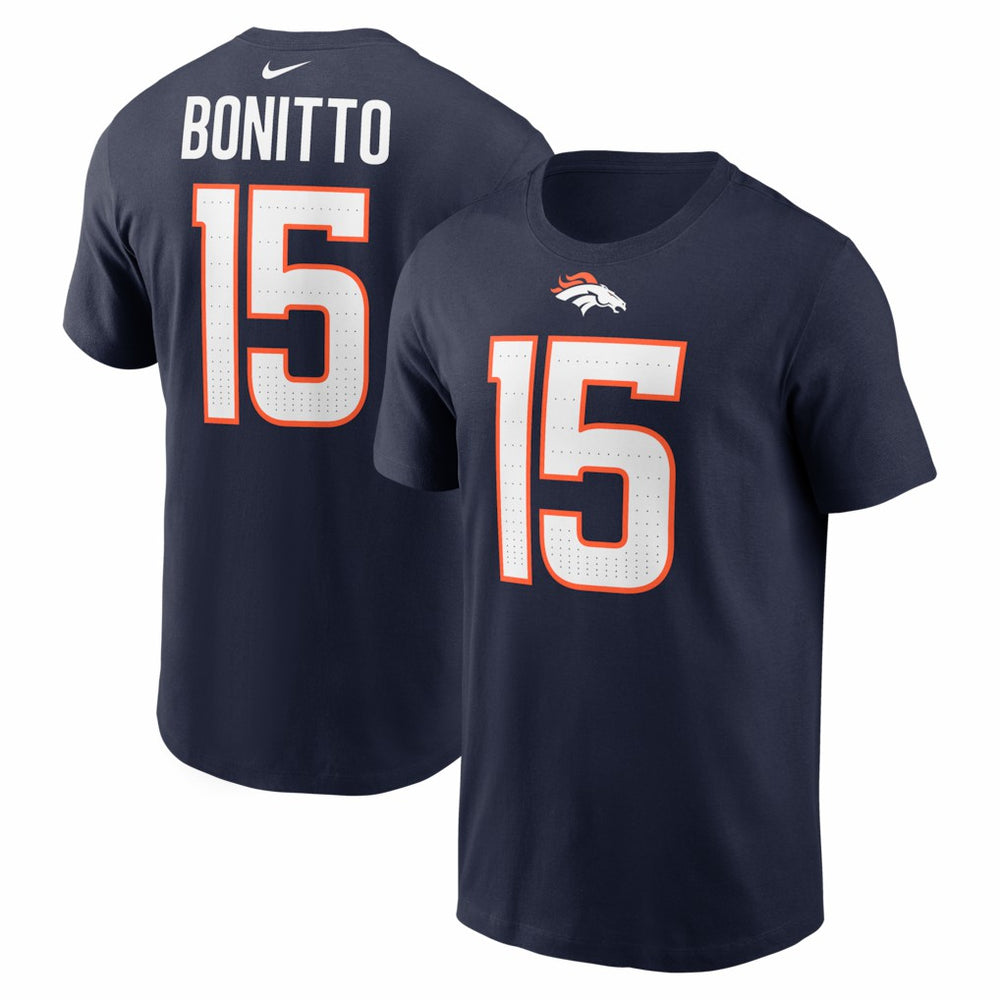 Nik Bonitto Denver Broncos Player Name & Number T-Shirt - Navy T-shirts