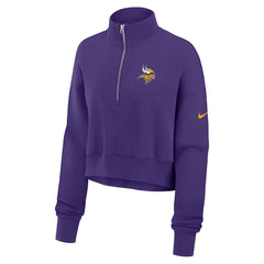 Minnesota Vikings Women's Phoenix Fleece Quarter-Zip Sweatshirt - Purple Sweatshirts