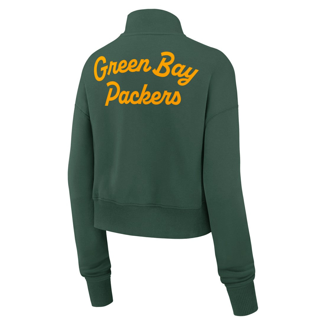 Green Bay Packers Women's Phoenix Fleece Quarter-Zip Sweatshirt - Green Sweatshirts