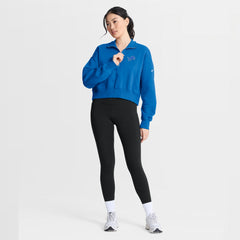 Detroit Lions Women's Phoenix Fleece Quarter-Zip Sweatshirt - Blue Sweatshirts
