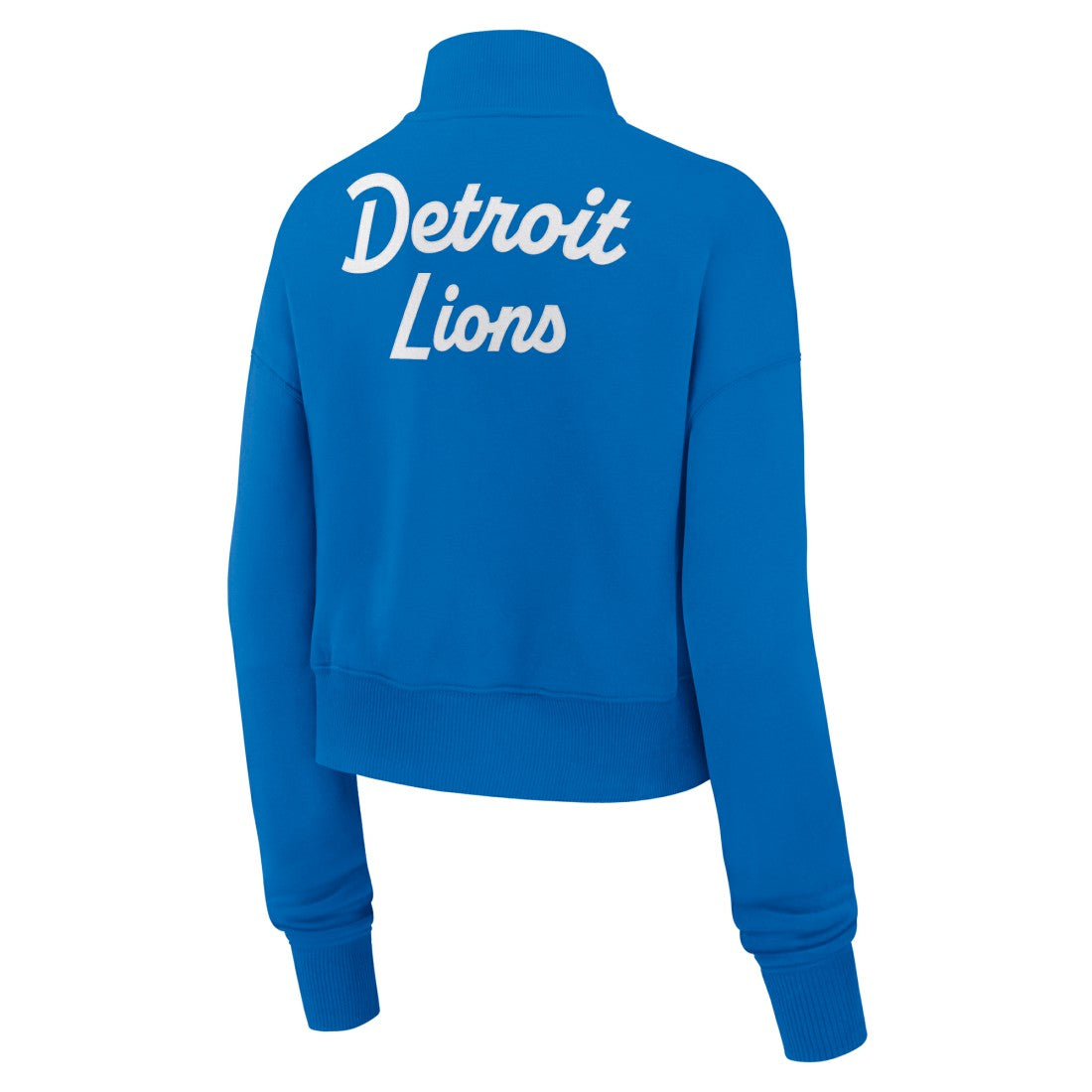 Detroit Lions Women's Phoenix Fleece Quarter-Zip Sweatshirt - Blue Sweatshirts