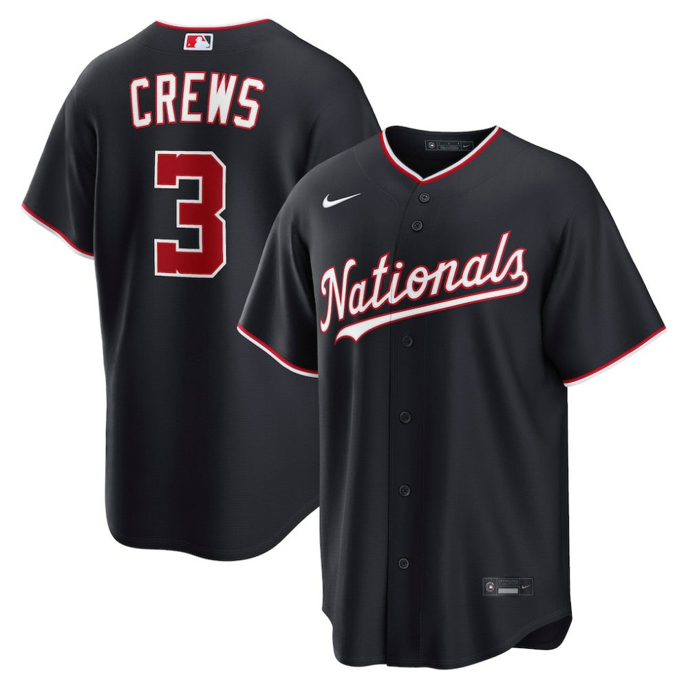 Dylan Crews Washington Nationals Nike Alternate Replica Jersey - Navy Jerseys