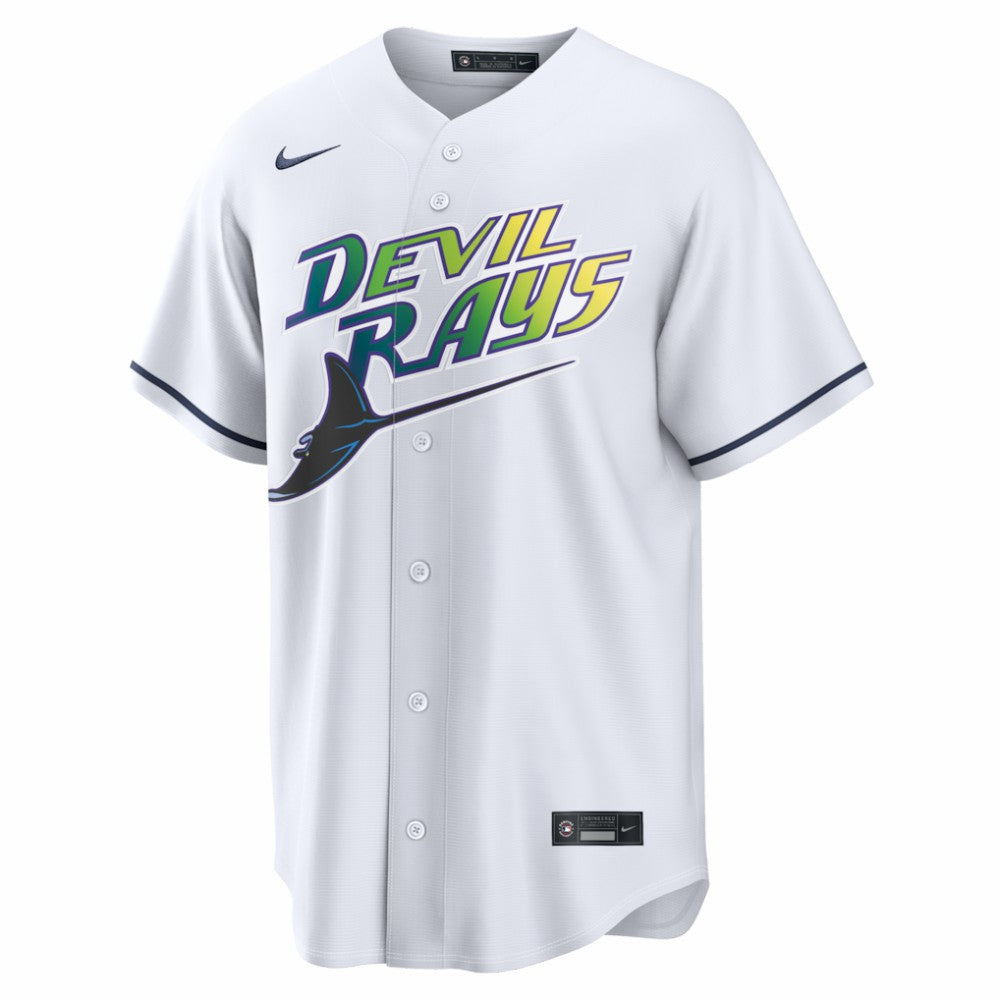 Junior Caminero Tampa Bay Rays Nike Alternate 2 Replica Jersey - White Jerseys