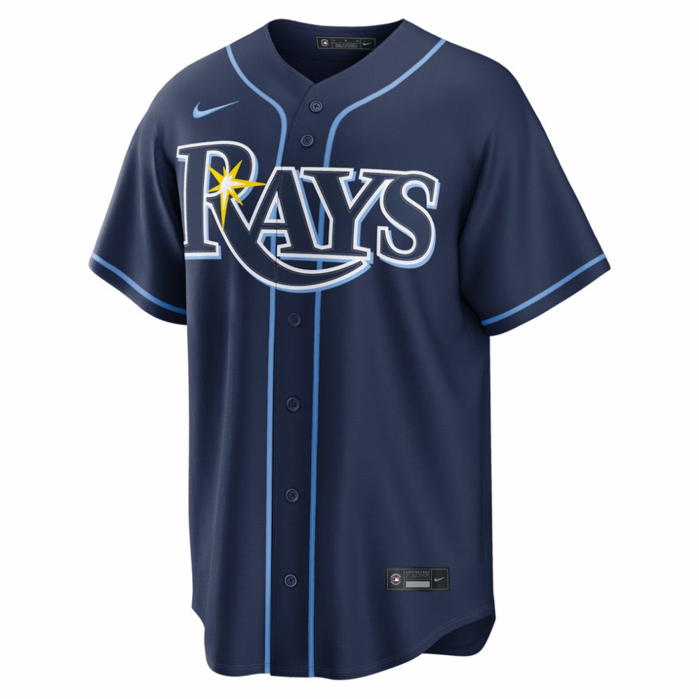 Junior Caminero Tampa Bay Rays Nike Road Replica Jersey - Navy Jerseys