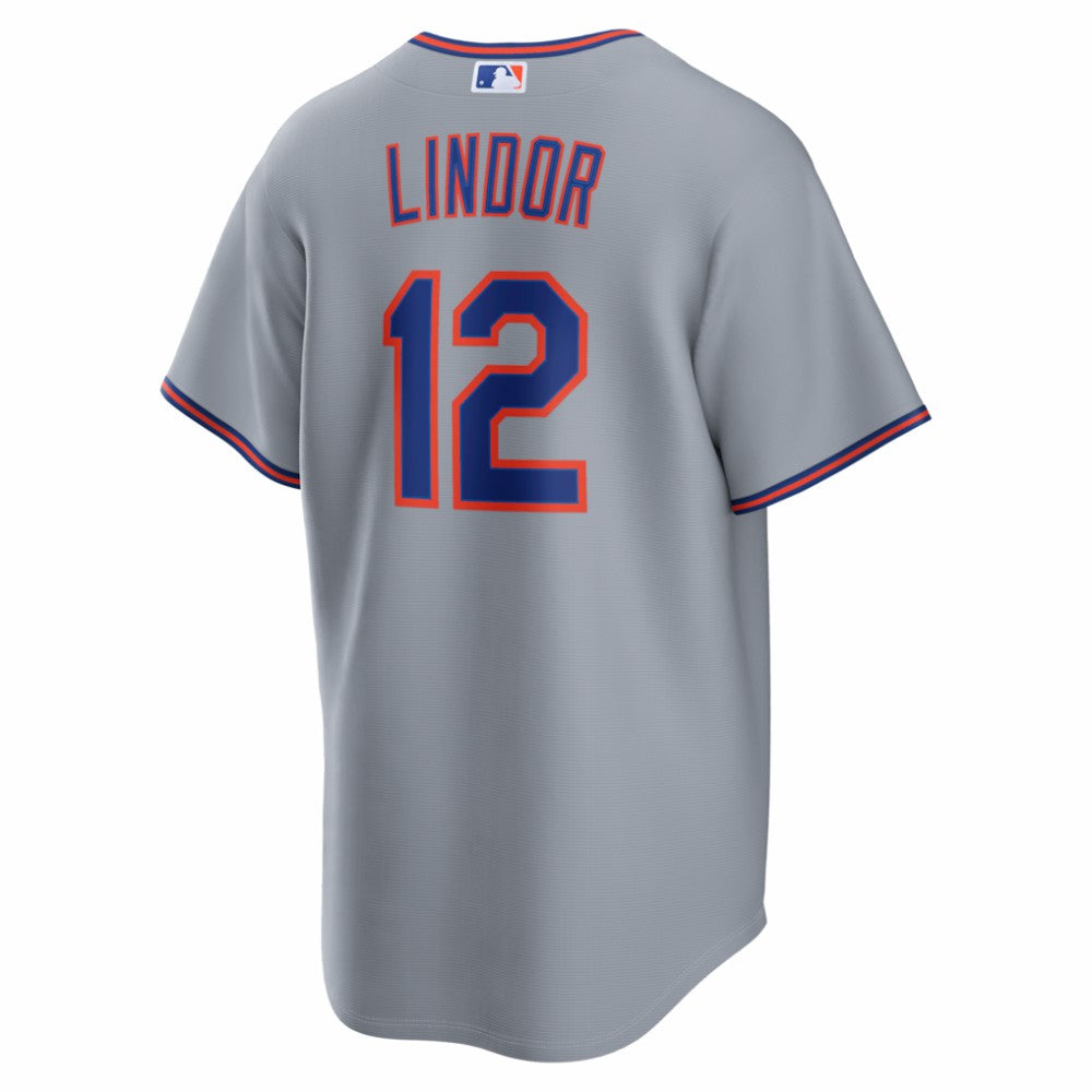 Francisco Lindor New York Mets Nike Road Replica Jersey - Gray Jerseys