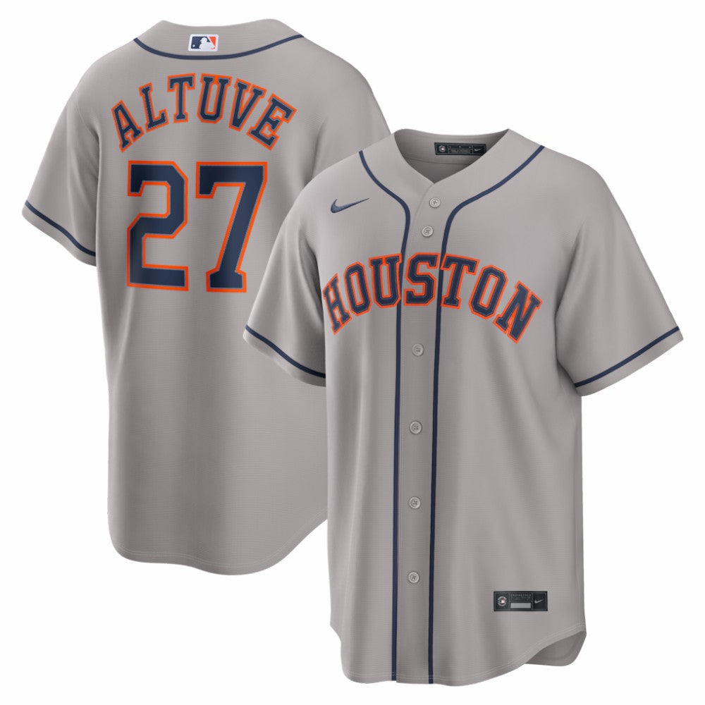 Jose Altuve Houston Astros Nike Road Replica Jersey - Gray Jerseys
