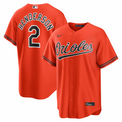 Gunnar Henderson Baltimore Orioles Nike Alternate 2 Replica Jersey - Orange Jerseys
