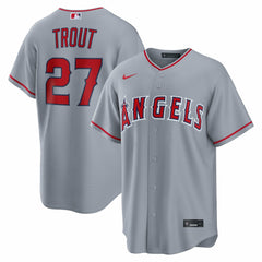 Mike Trout Los Angeles Angels Nike Road Replica Jersey - Gray Jerseys