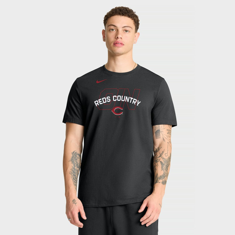 Cincinnati Reds Nike Primetime Fashion T-Shirt - Black T-shirts
