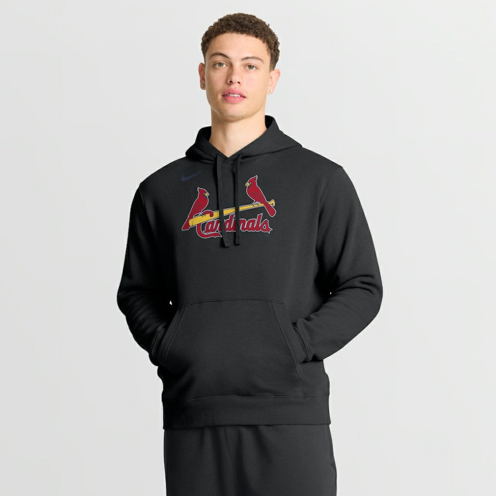 St. Louis Cardinals Nike Dri-Fit Club Hoodie - Black Hoodies