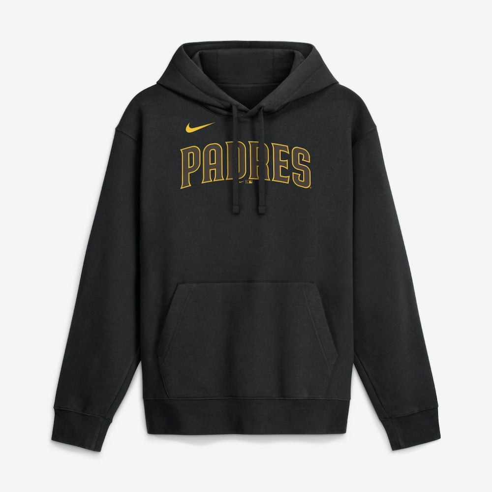 San Diego Padres Nike Dri-Fit Club Hoodie - Black Hoodies