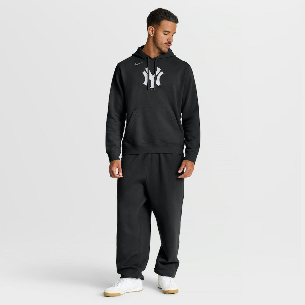 New York Yankees Nike Dri-Fit Club Hoodie - Black Hoodies