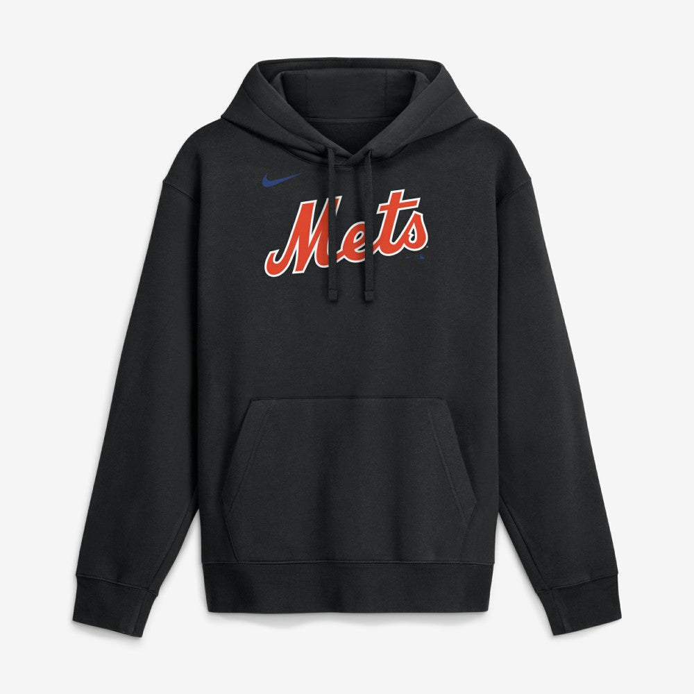 New York Mets Nike Dri-Fit Club Hoodie - Black Hoodies