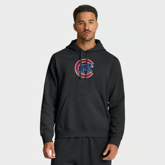 Chicago Cubs Nike Dri-Fit Club Hoodie - Black Hoodies
