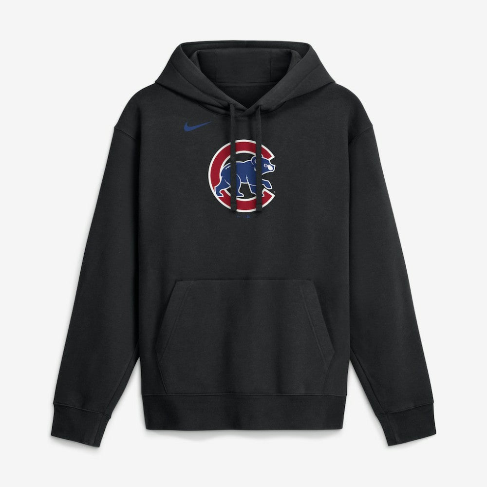Chicago Cubs Nike Dri-Fit Club Hoodie - Black Hoodies