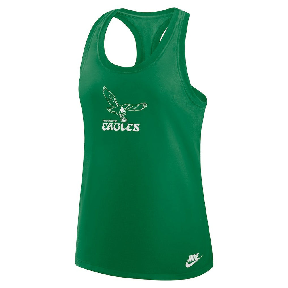 Philadelphia Eagles Women's Hurry Up Tri-Blend Dri-FIT Tank Top - Kelly Green Tops