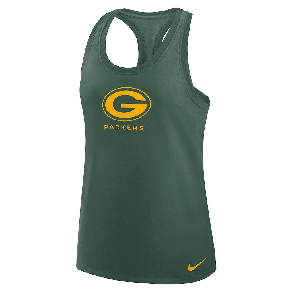 Green Bay Packers Women's Hurry Up Tri-Blend Dri-FIT Tank Top - Green Tops