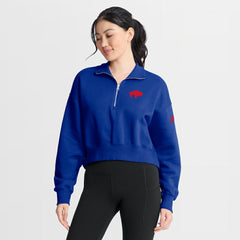 Buffalo Bills Women's Phoenix Fleece Quarter-Zip Sweatshirt - Royal Sweatshirts