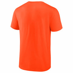 Edmonton Oilers Logo Athletic Essential T-Shirt - Orange | US 2001551958
