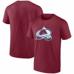 Colorado Avalanche Logo Athletic Essential T-Shirt - Burgundy | US 2001551962