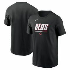 Cincinnati Reds Nike 2025 MLB Speedway Classic Authentic Collection Wordmark T-Shirt - Black T-shirts