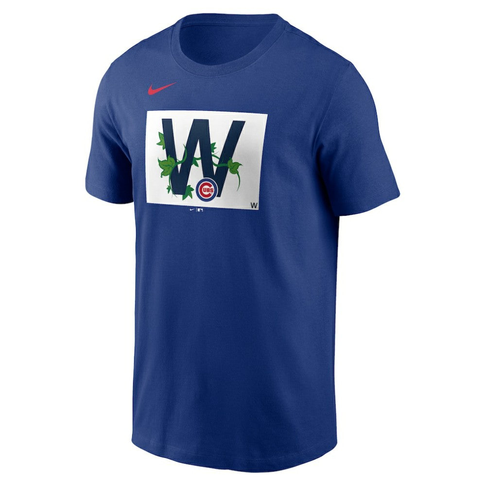 Chicago Cubs Nike Local Ivy W Flag T-Shirt - Royal T-shirts