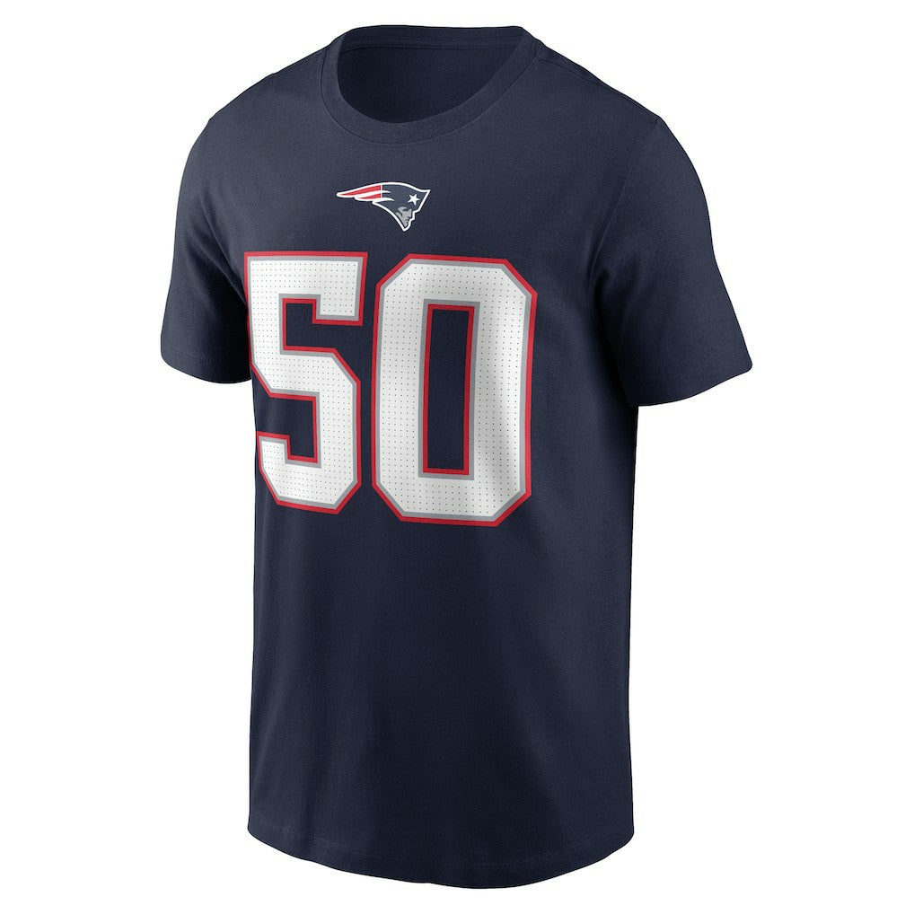 Mike Vrabel New England Patriots Retired Player Name & Number T-Shirt - Navy T-shirts