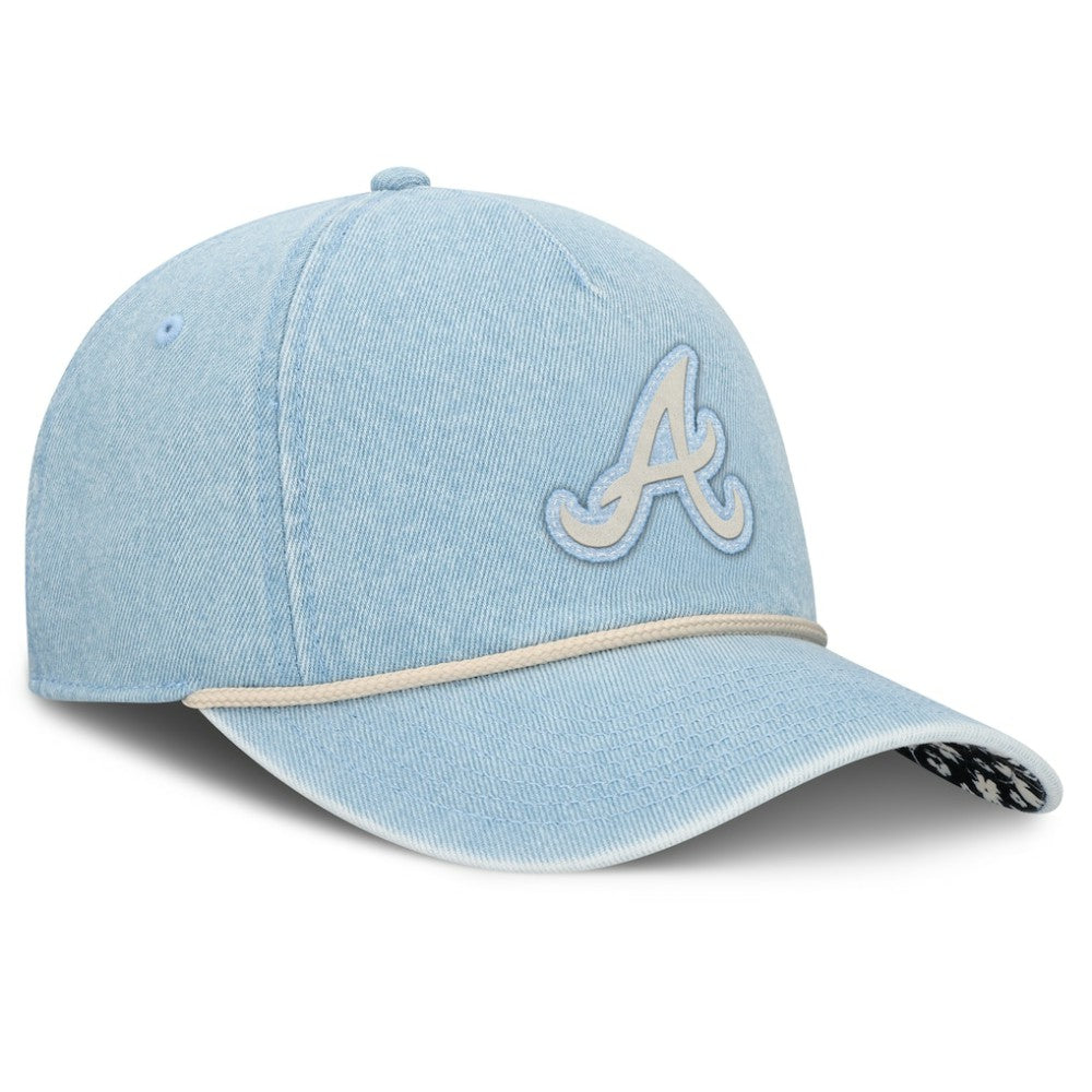 Atlanta Braves Fanatics Women's Roped Adjustable Hat - Denim Hats