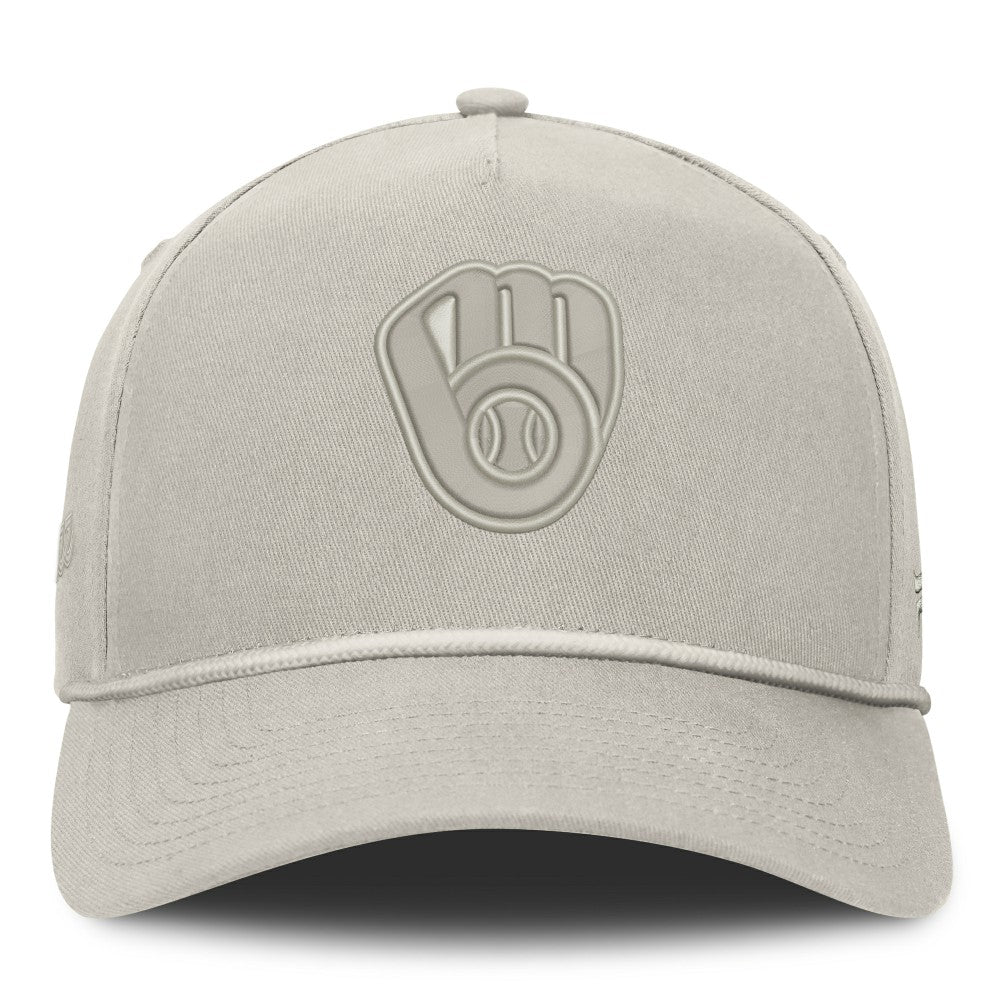 Milwaukee Brewers Fanatics Undertone A-Frame Adjustable Hat - Stone Hats