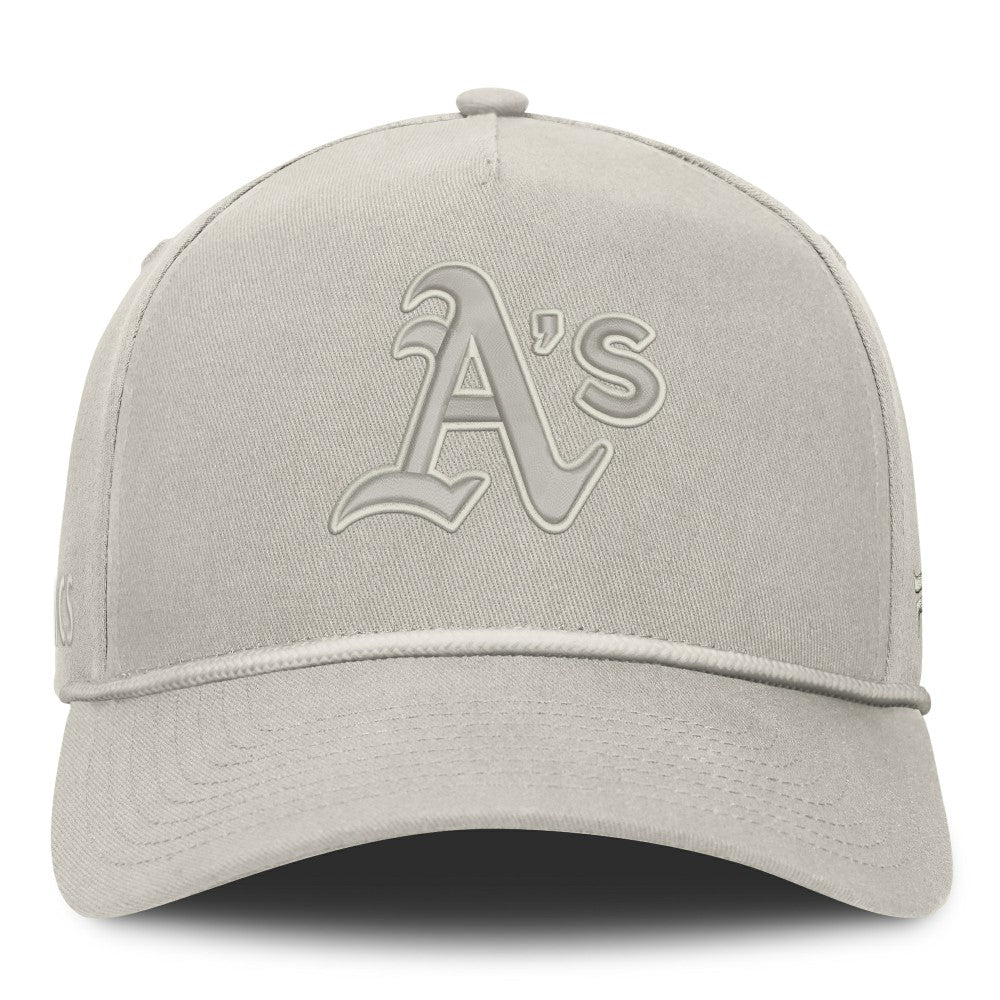 Athletics Fanatics Undertone A-Frame Adjustable Hat - Stone Hats
