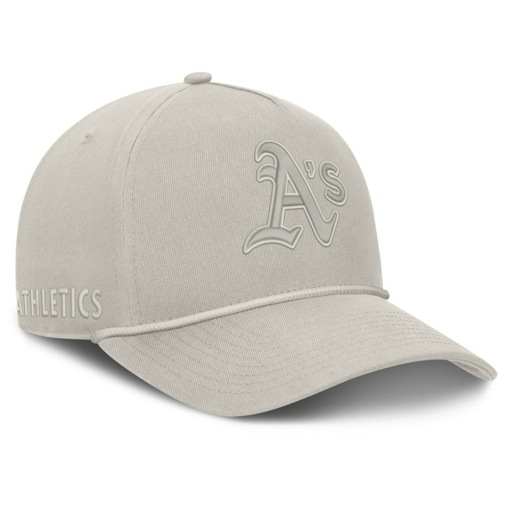 Athletics Fanatics Undertone A-Frame Adjustable Hat - Stone Hats