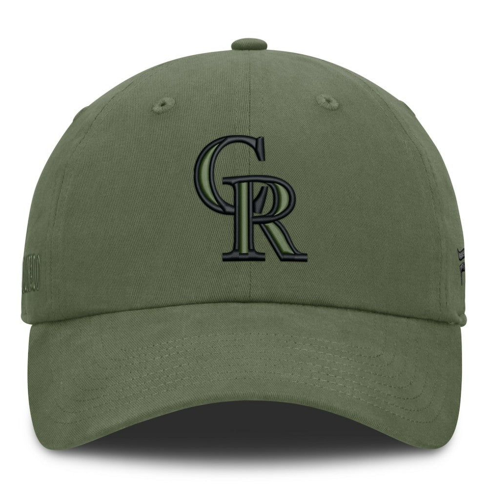 Colorado Rockies Fanatics Pine Rider Adjustable Hat - Olive Hats