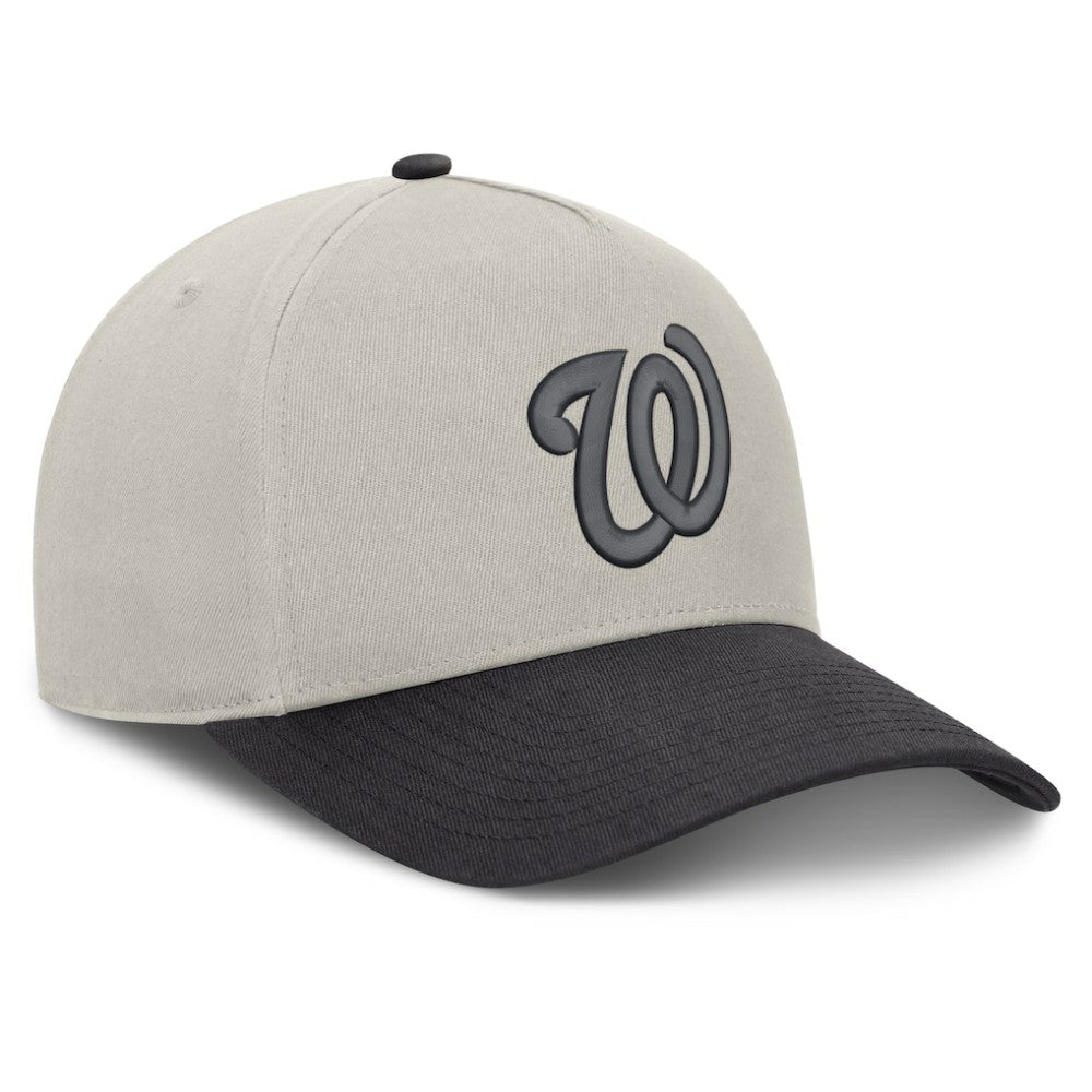 Washington Nationals Fanatics Wonder A-Frame Adjustable Hat - Stone/Graphite Hats