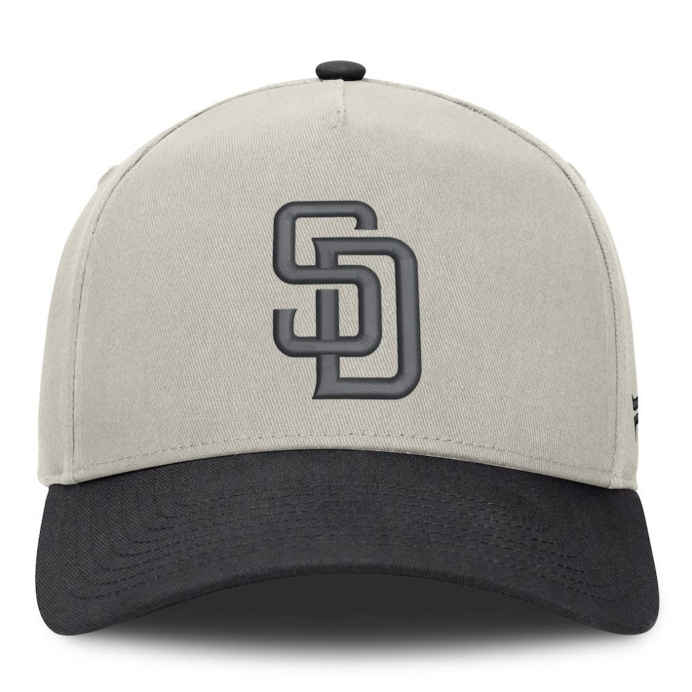San Diego Padres Fanatics Wonder A-Frame Adjustable Hat - Stone/Graphite Hats