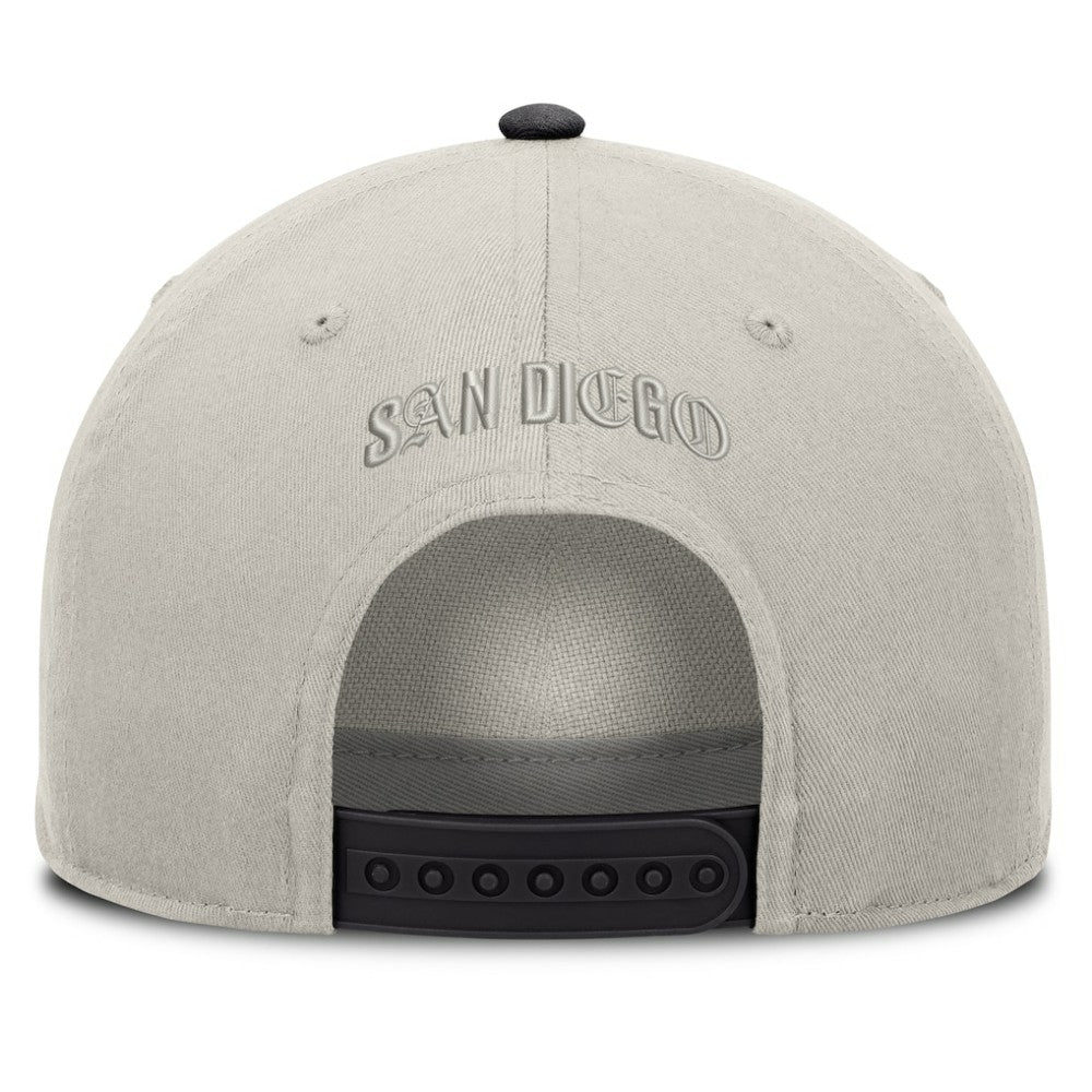 San Diego Padres Fanatics Wonder A-Frame Adjustable Hat - Stone/Graphite Hats