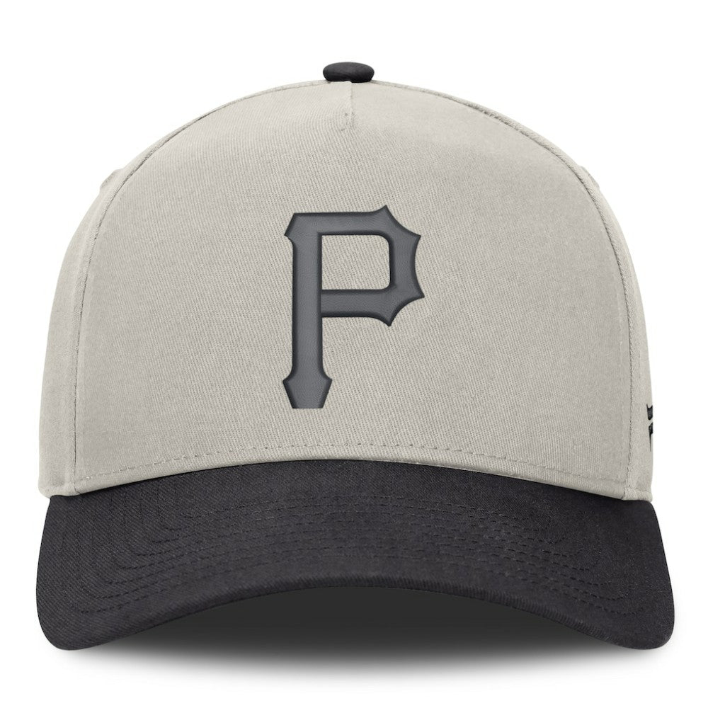 Pittsburgh Pirates Fanatics Wonder A-Frame Adjustable Hat - Stone/Graphite Hats
