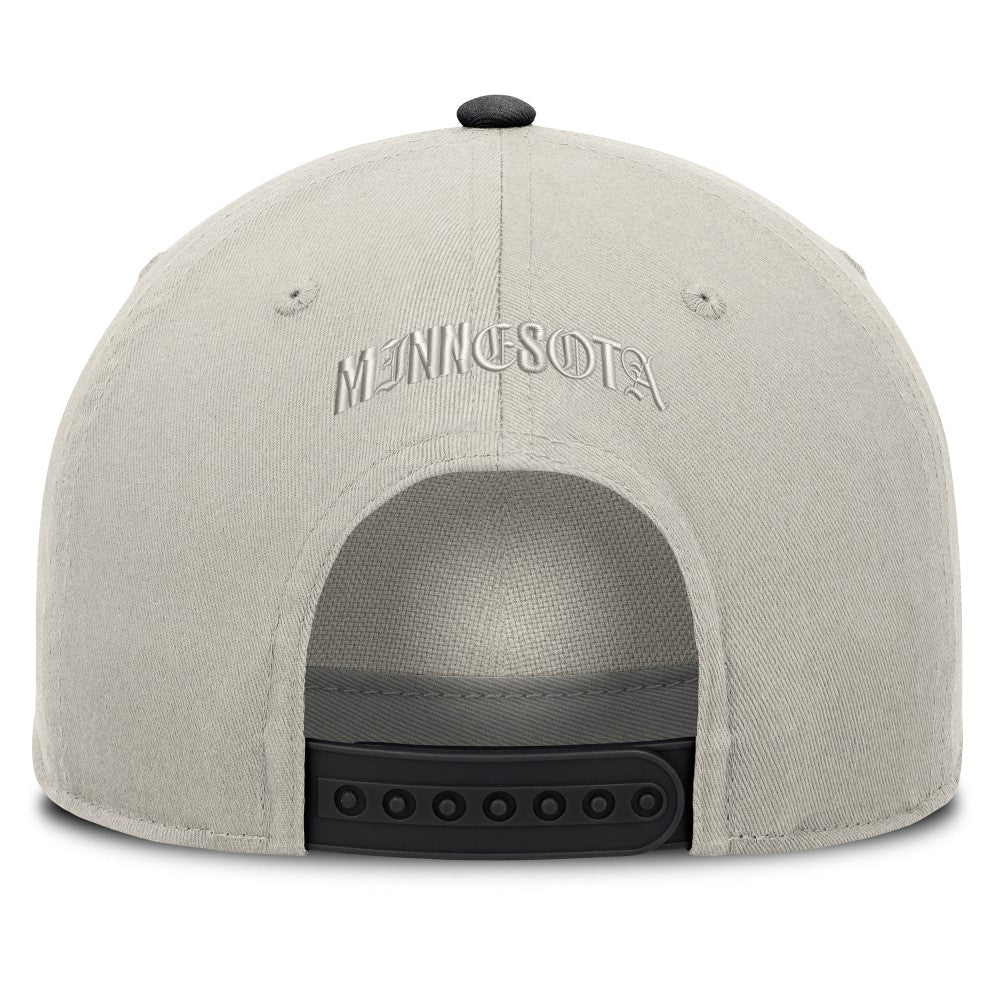 Minnesota Twins Fanatics Wonder A-Frame Adjustable Hat - Stone/Graphite Hats